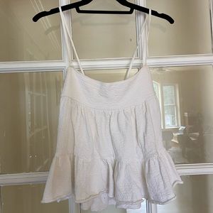 White layers tank top